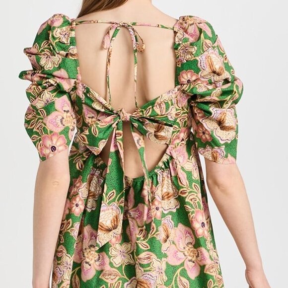 MISA Los Angeles Kate Tie-Back Dress in Kelly Blossoms - Small - Picture 1 of 13